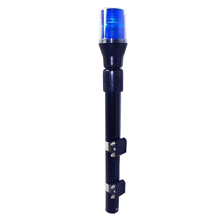 Haibang Blue LED Motorcycle Pole Beacon for Rear Warning for Police in DC12V, Motorbike Alarm