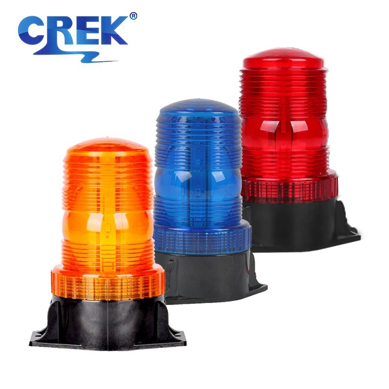 Crek Strobe/Blue/Red Magnetic Mount Base CE LED Safety Beacon Warning Light for Universal Vehicles