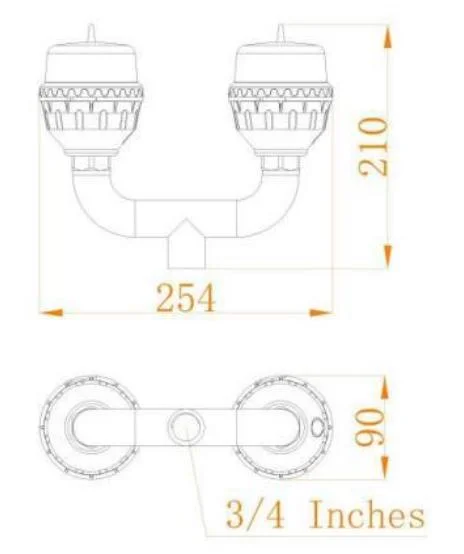 AC110-240V LED Aircraft Warning Red Beacon Aeronautical Aviation Obstruction Obstacle Light for Mountain Peak Cooling Tower Radar Installation Tall Crane