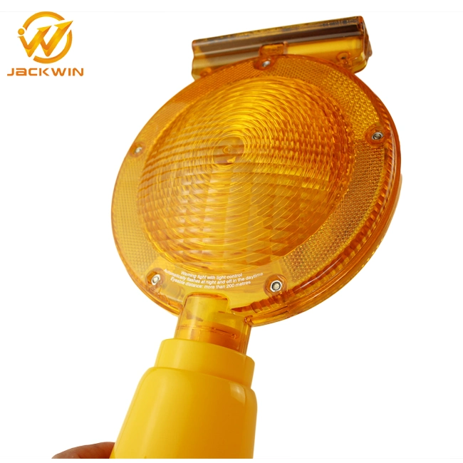 Solar LED Traffic Cone Light High Brightness Warning Solar Barricade Light for Post