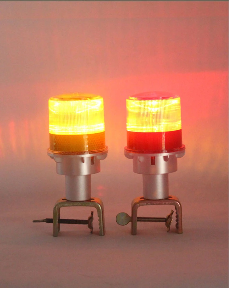 Traffic Red Warning Solar Rotating Strobe LED Beacon Light