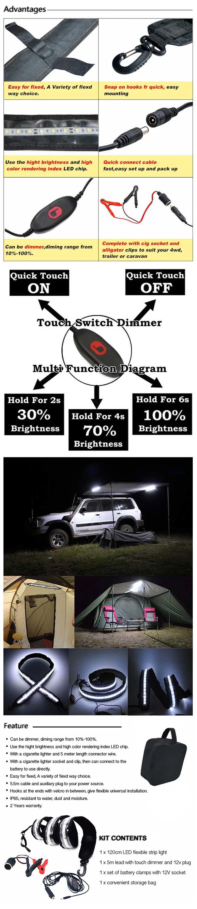 LED Flexible Hunting Lighting LED Light Bar for Fishing