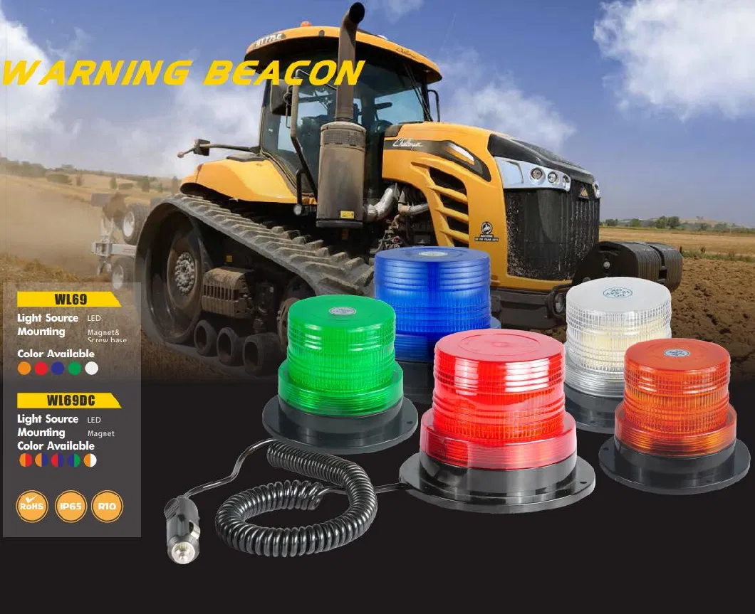 Mining Vehicles LED Beacon 360 Lighting Warning Light DC 12-110V Rotary Lamp