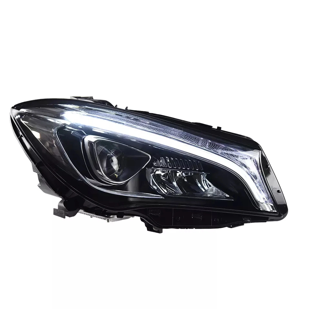 Upgrade to Full LED Headlamp Headlight with a Touch of Blue for Mercedes Benz Cla Class W117 Head Lamp 2014-2018