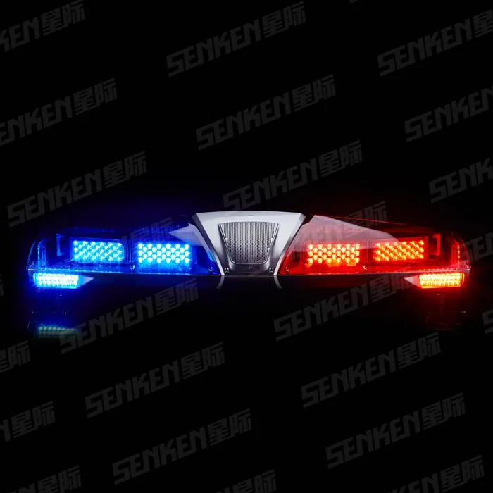 Senken Police Ambulance Emergency Warning Lightbar with Built-in Siren Speaker