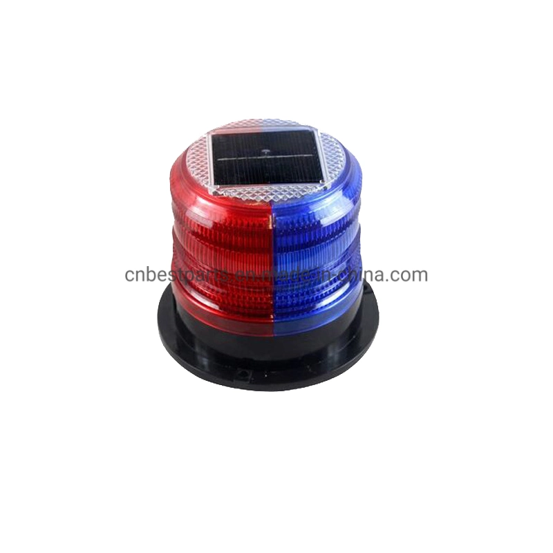 High Quality 6PCS Rotating LED Traffic Warning Road Safety Strobe Lights Base Strong Magnet Traffic Stroboscopic Lamp Powerful LED Warning Beacon Light