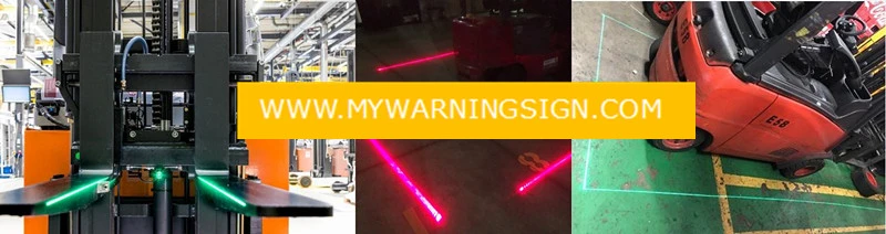 120W Red and Blue Overhead Crane Warning Light 24 LEDs Crane Safety Lights