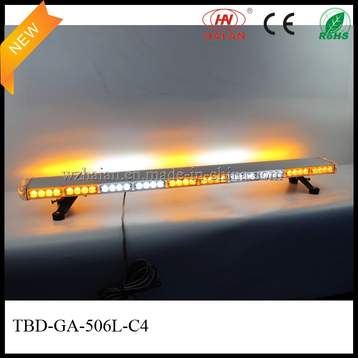 48 Inch Aluminum Dome Warning Lightbar in Amber White LEDs