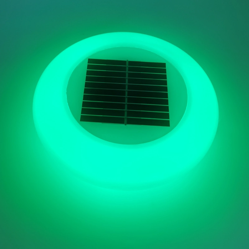 Solar Powered Floating LED Light with Multi-Color Flashing Lights