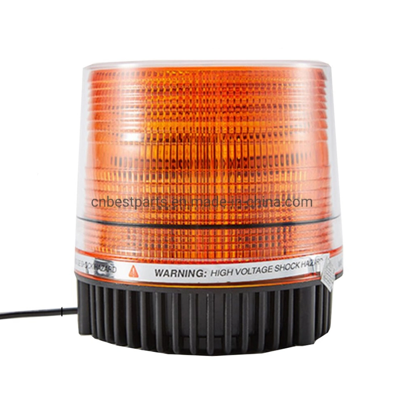 High Visibility12/24V LED Hazard Warning Lighting Strong Magnet Base Vehicle Flashing Signal Strobe Beacon Lamp Traffic Road Warning Stroboscopic Light