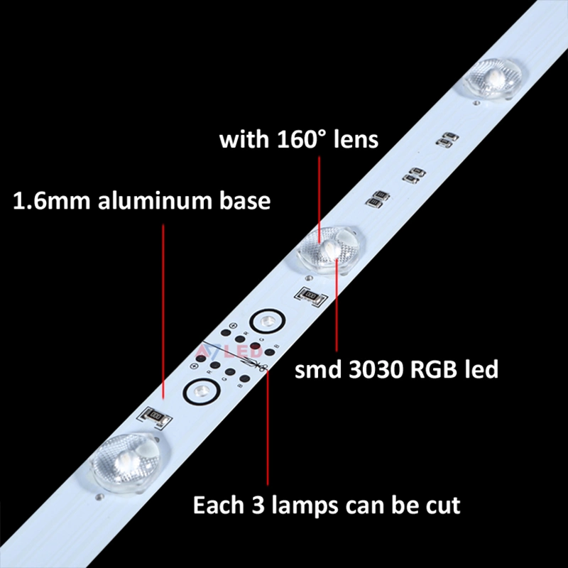 Colorful OEM &amp; ODM Light Box Lighting SMD3030 12LED/M IP20 RGB Backlight LED Lights Bar