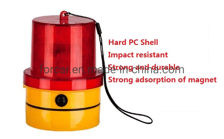 New Upgrade Road Safety Traffic Emergency Beacon Flare Car Dome Rotating Flashing Beacon Caution Light with Magnet Battery Powered Warning Strobe Light