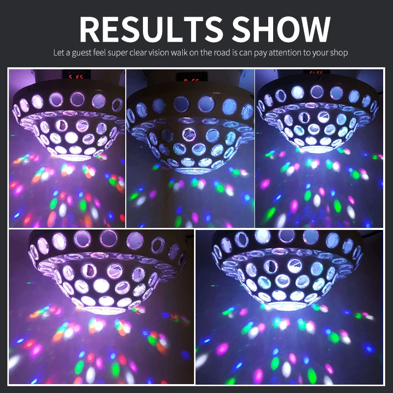 Holiday RGB 360 Degree Rotating Disco LED Stage Party Planet Stage Lights