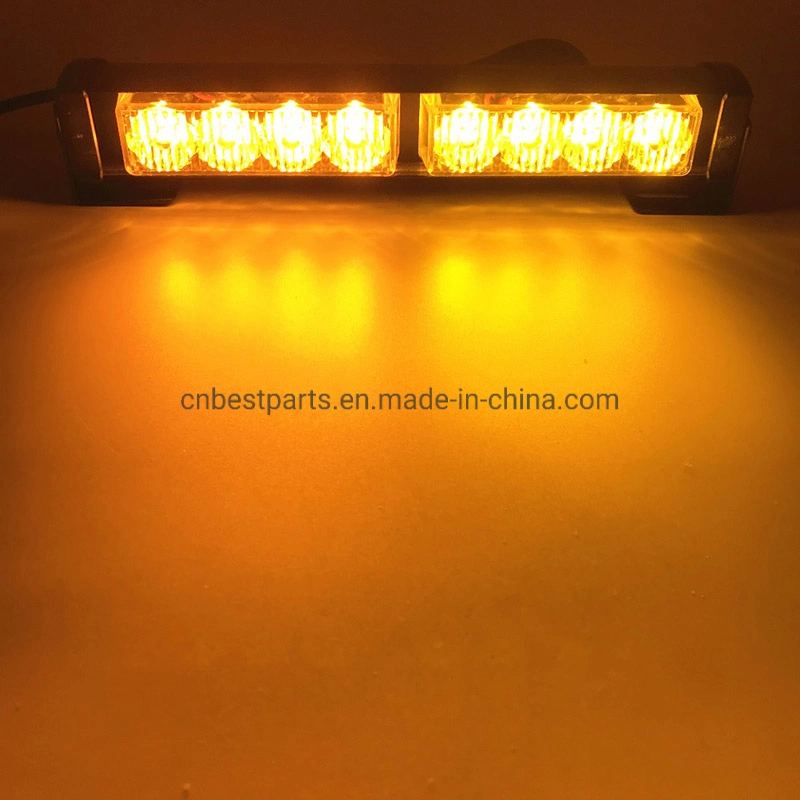 16W Stroboscopic Lamp Powerful 16 LED Car Grid Flashing Warning Strobe Beacon Lamp Car Emergency LED Caution Signal Car Warning Light