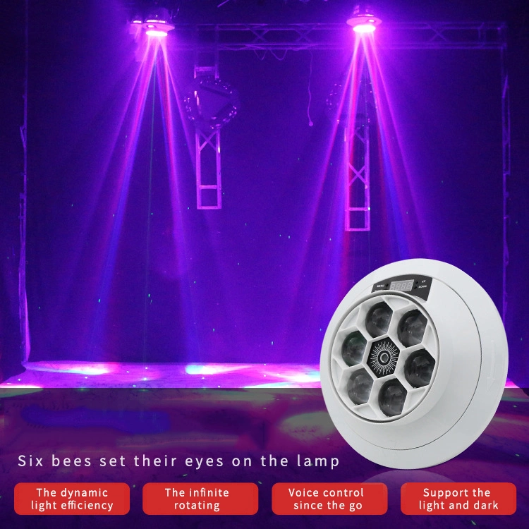 Holiday RGB 360 Degree Rotating Disco LED Stage Party Planet Stage Lights