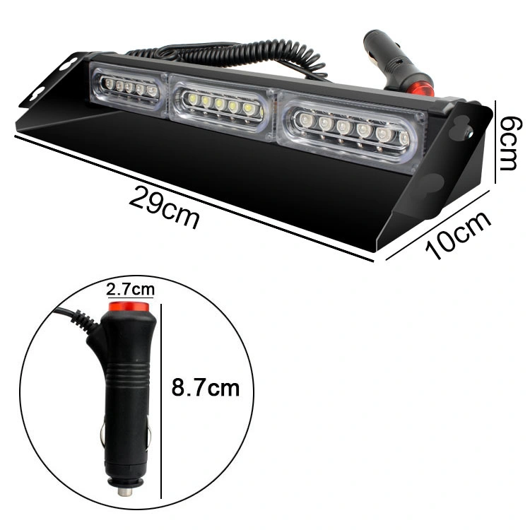 2023 High Power Multi Function Vehicle RGB Red Blue Emergency Warning Strobe LED Light Bar