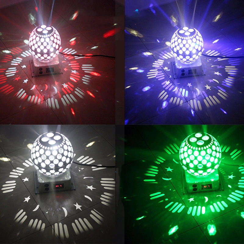 Holiday RGB 360 Degree Rotating Disco LED Stage Party Planet Stage Lights