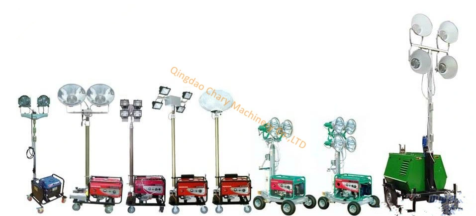 Industrial Portable Lighting Tower Mobile Light Tower for Construction Emergency