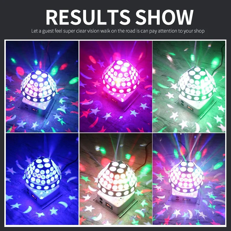 Holiday RGB 360 Degree Rotating Disco LED Stage Party Planet Stage Lights