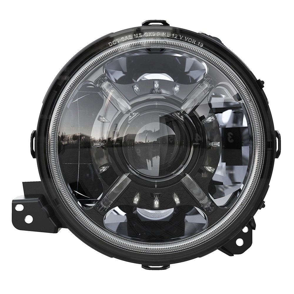 New Arrial LED Halo RGB 4X4 Offroad Jeep Wrangler 9inch LED Headlight