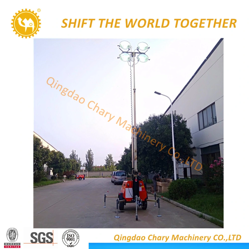 Industrial Portable Lighting Tower Mobile Light Tower for Construction Emergency