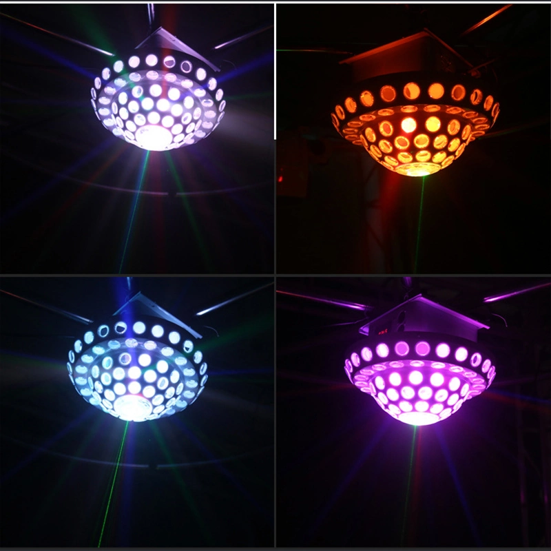 Holiday RGB 360 Degree Rotating Disco LED Stage Party Planet Stage Lights