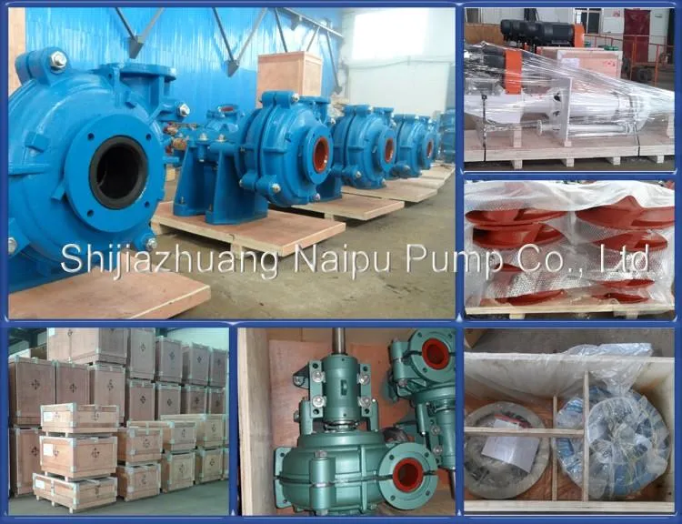 Naipu 8 Inch Trash Solids Pumping Machine Sharp Hard Horizental Slurry Pump for Mining with CE