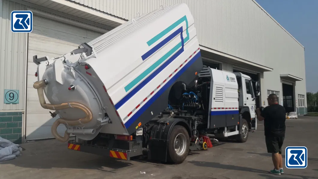 HOWO 6X4 Street Sweeper Cleaner HOWO 10cbm Vacuum Sweeper Truck