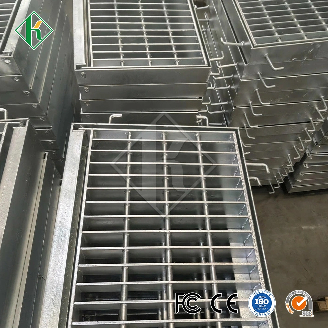 Kaiheng Slip Resistant Metal Bar Grating Wholesaler Trench Cover Grating China Trench Drain Metal Grates