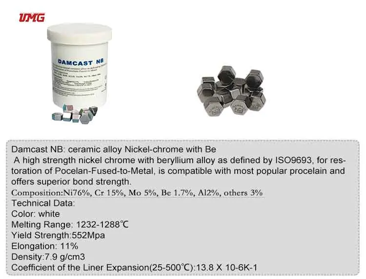 Dental Laboratory Materials Dental Nickel-Chrome with Beryllium-Free Alloy Np