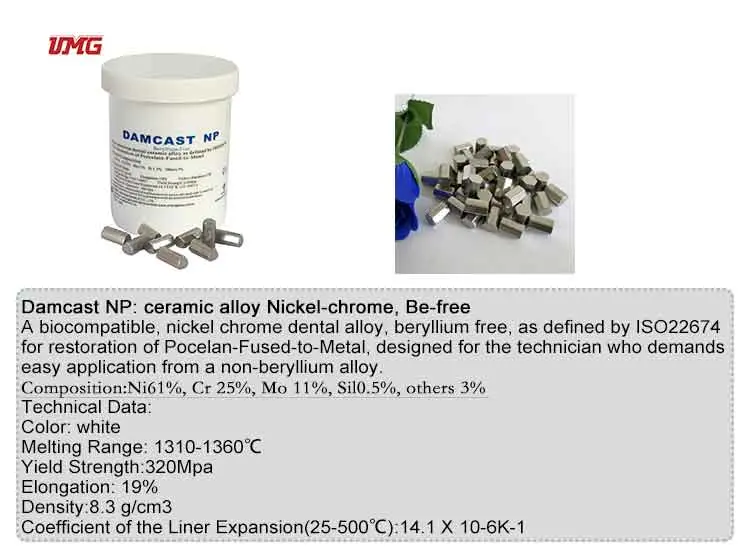 Dental Laboratory Materials Dental Nickel-Chrome with Beryllium-Free Alloy Np