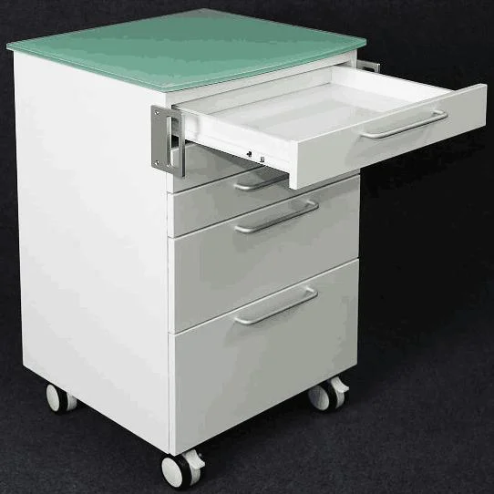 Metal Stainless Steel Dental Cabinet with Sink and Drawers