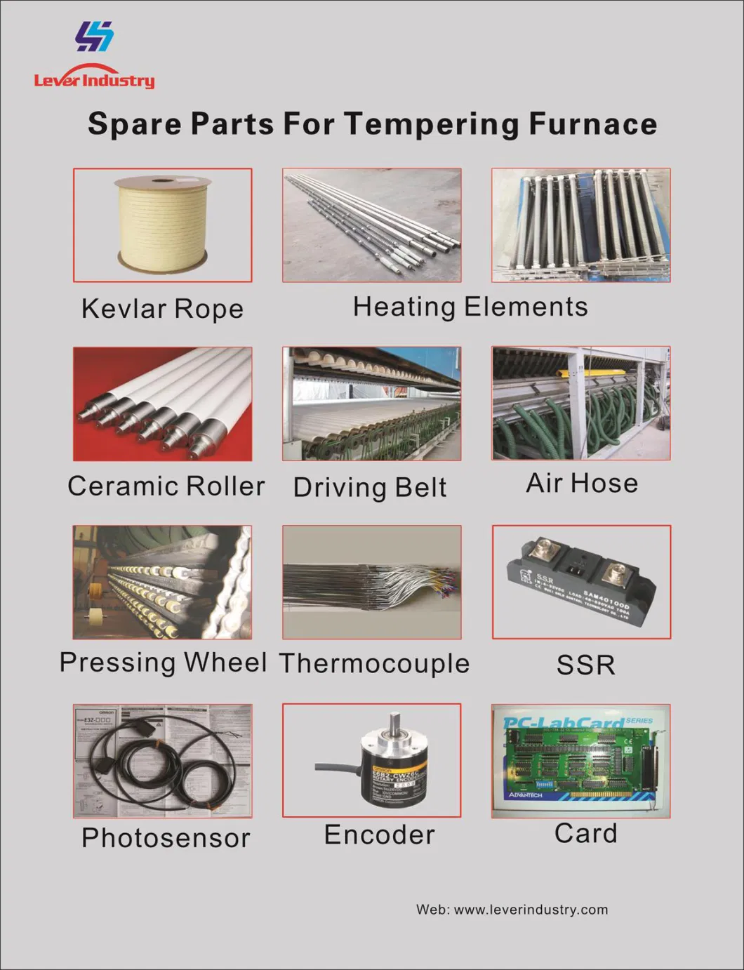 Spare Parts for Glass Laminating Machine, for Glass Laminating Furnace