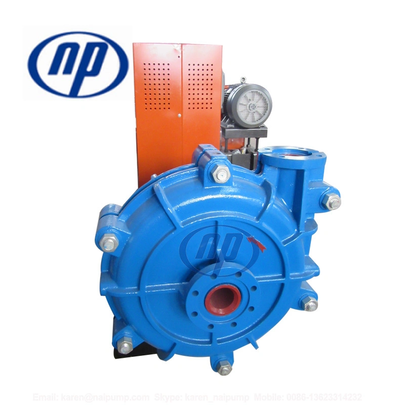 Naipu 8 Inch Trash Solids Pumping Machine Sharp Hard Horizental Slurry Pump for Mining with CE