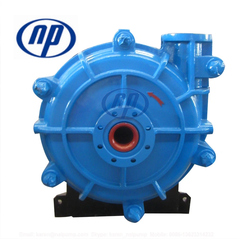 Naipu 8 Inch Trash Solids Pumping Machine Sharp Hard Horizental Slurry Pump for Mining with CE