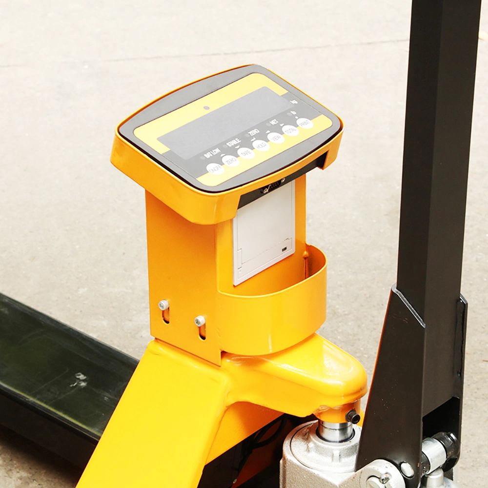 2000kgs Hand Pallet Truck with Scale Hot Sale Can Be Customized with Print