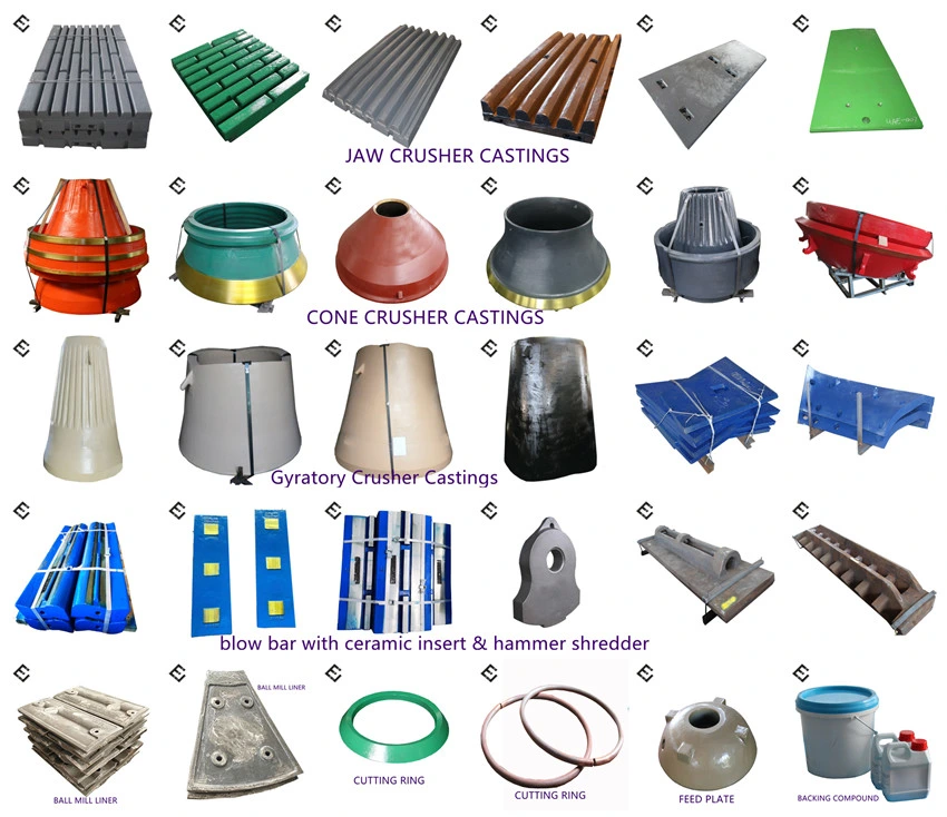 Alloy Steel Casting Mines Mn13cr2 Ball Mill Liner Wear Parts