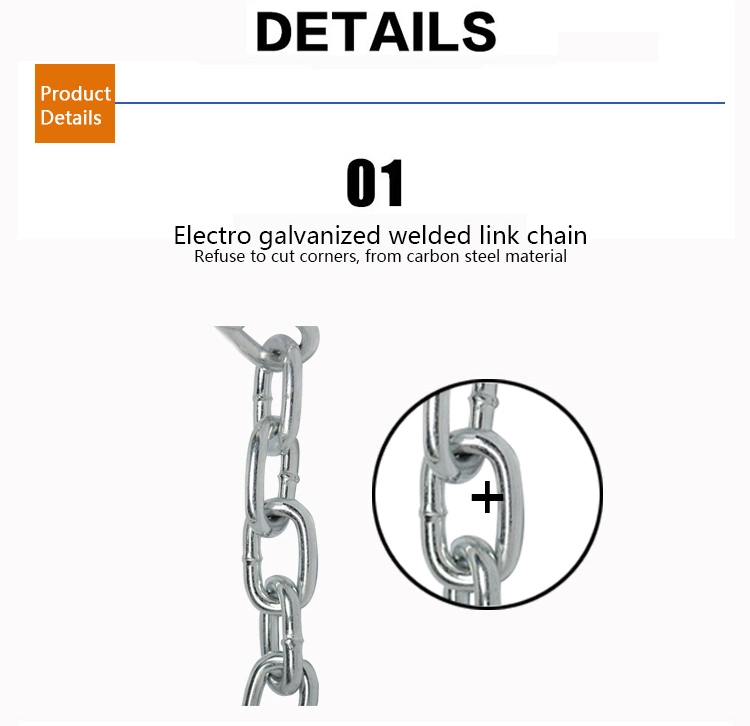 Galvanized Steel Mining Protection Welded Chain Link