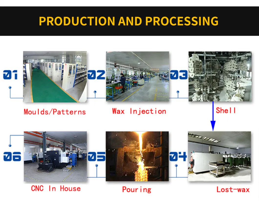 Foundry OEM Steel Investment Casting Parts ISO9001 Investment Casting