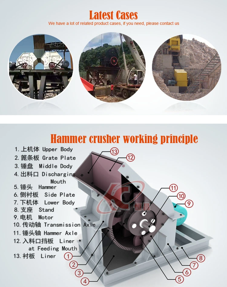 Smaller PC400*300 Hammer Crusher with Diesel Engine