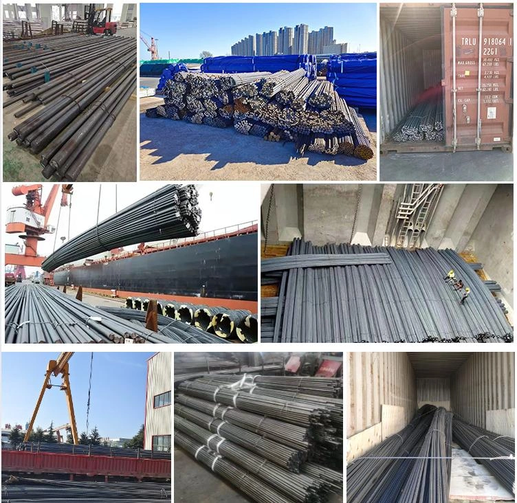 ASTM A615 Grade 60 BS4449 B500b Fee500 HRB335 HRB400 HRB500 Deformed Steel Bar Iron Rods 10mm Steel Rebar for Construction