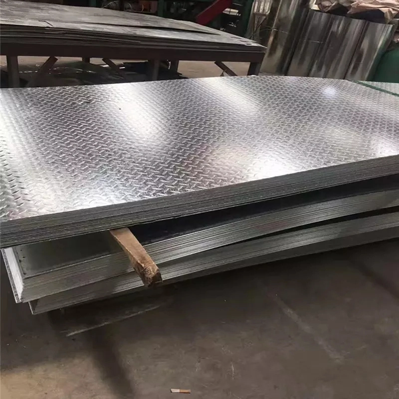 High Quality Grid Galvanized Pattern Coil Board Checkered Plate 1500mm Width and Galvanized Surface Treatment A36 Checkered Steel Plate