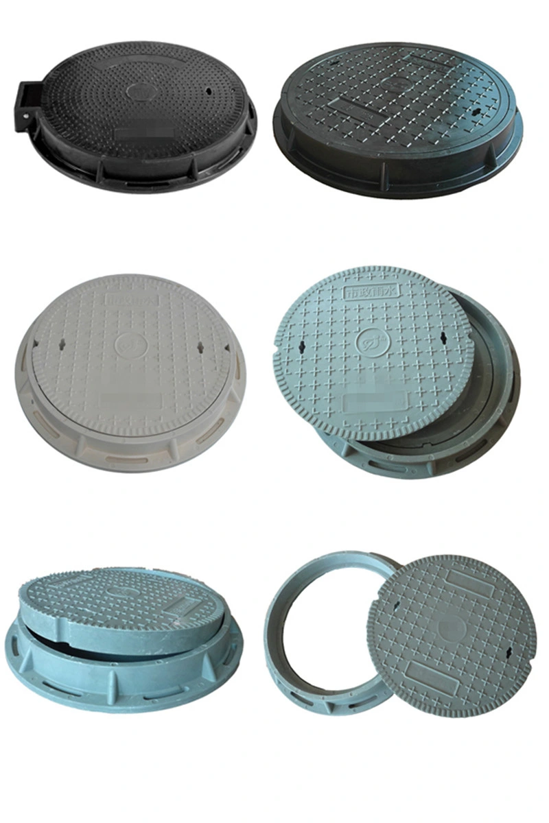 Customized 600mm Construction FRP Material Manhole Cover with Frame