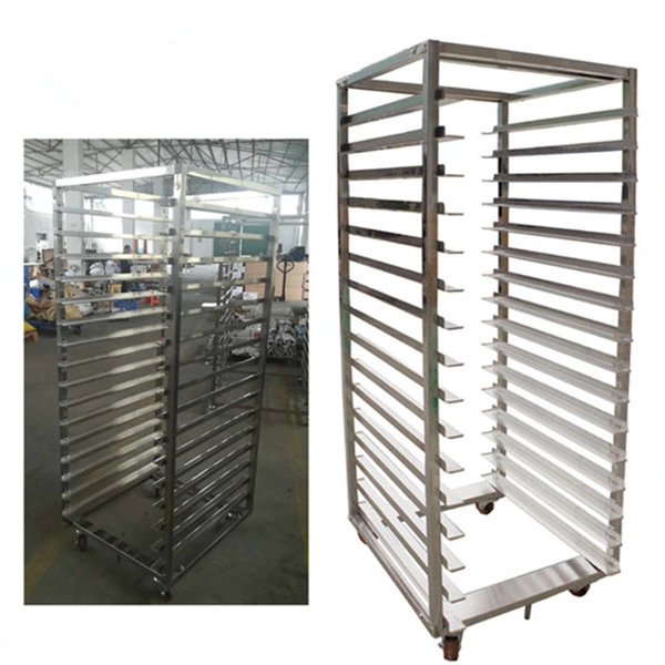 Custom Metal Material Bakery Pans Trays Rotary Oven Use Baking Proofing Trolley Rack