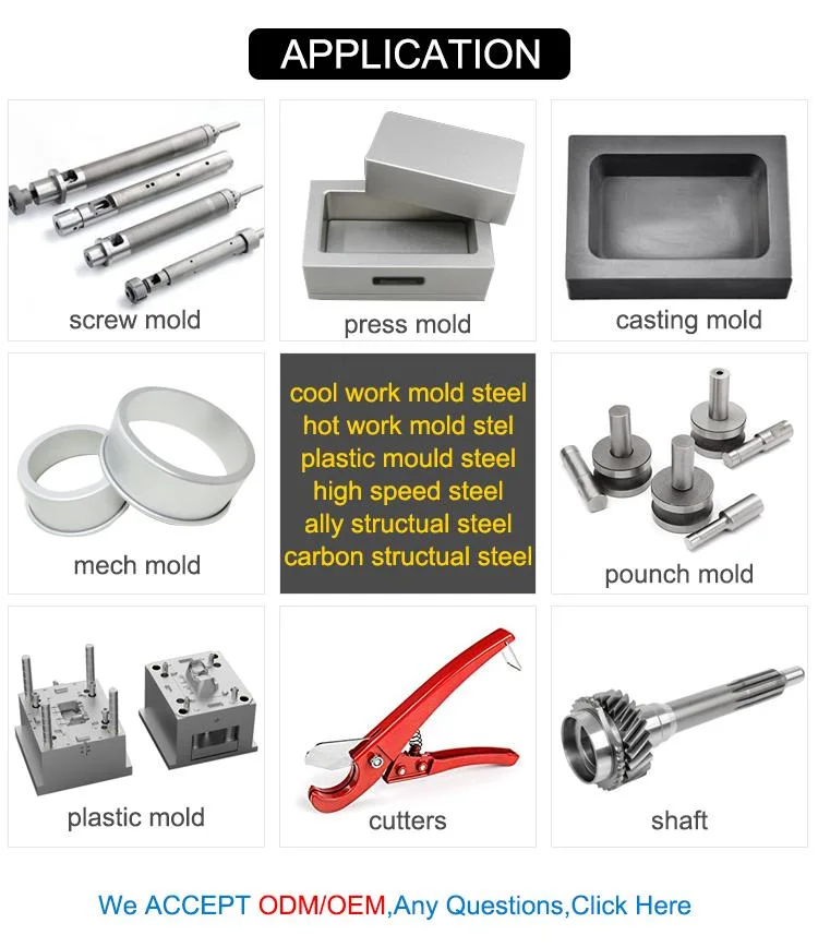 DIN 1.2379 SKD11 Cr12MOV Die Steel Forged Tool Steel