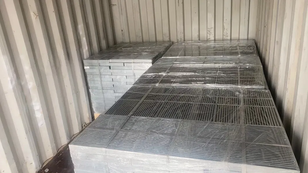 Galvanized Steel Plain Bar with Twisted Bar Grating for Walkway