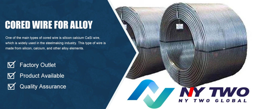 Hot Sale Ferro Silicon Calcium Cored Wire Used as an Alloy for Steelmaking Metallurgy