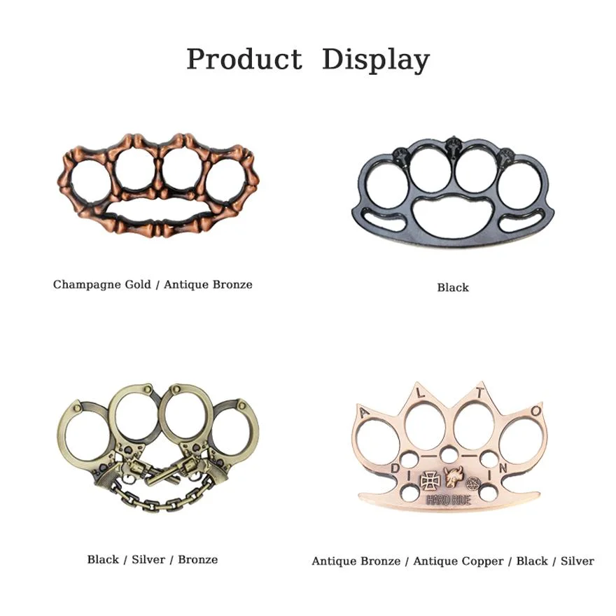 Custom Brass Knuckles Die Casting Aluminium/Alloy/Stainless Steel Coating Four Finger