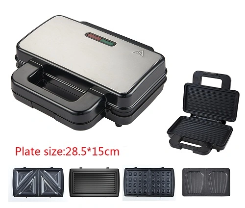 Non-Stick Coating Plate Sm818s Electric Sandwich Toaster Grill Waffle Maker