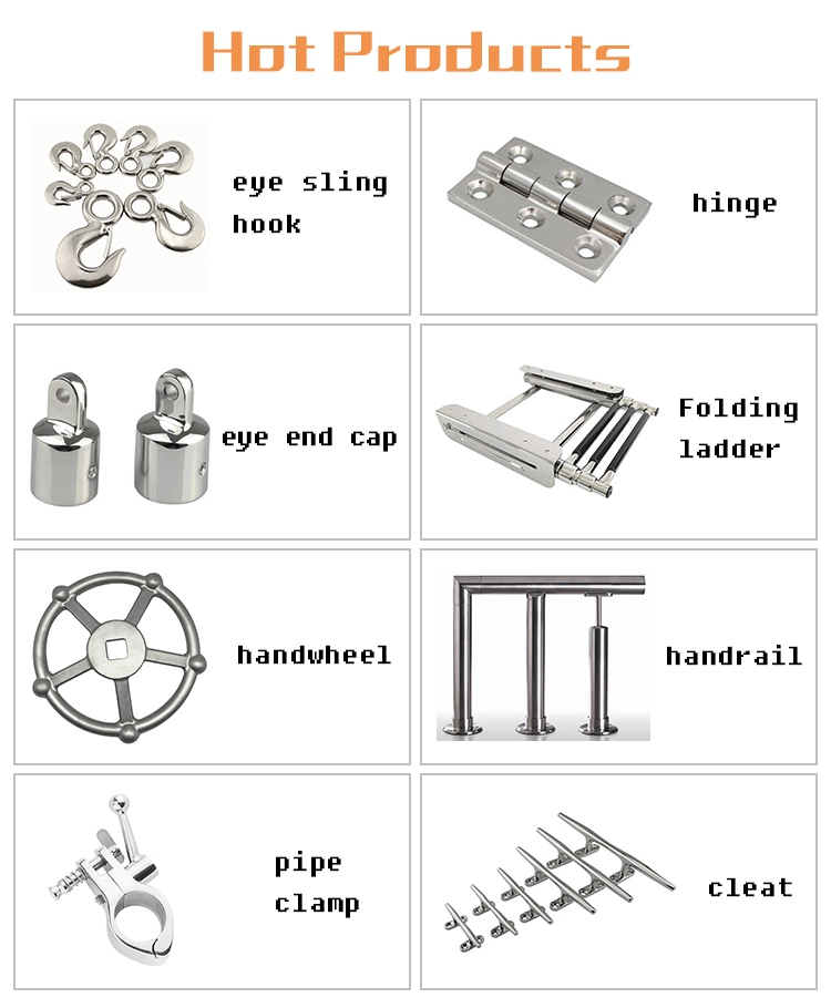 304 Stainless Steel Precision Casting Folding Anchor for Boat/Yacht/Ship